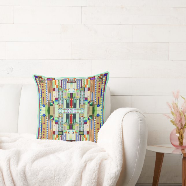 Coussin Vitrail Art Déco 2 (Canapé)