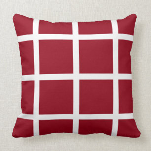 Coussin Vitre blanche des jours d'école rouges