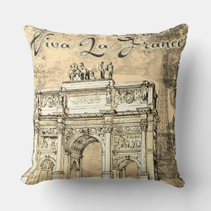 Coussin Viva La France Jetez L'Oreiller