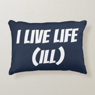 Coussin vivant de bleu marine (ILL) de coussin de