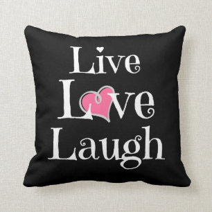Coussin vivant de rire d'amour, blanc sur le coeur