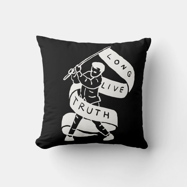 Coussin Vive la vérité (Recto)