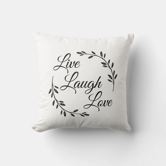 Coussin Vivent l'amour de rire (Recto)