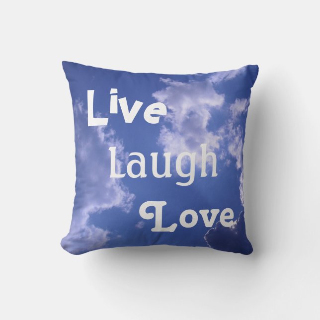 Coussin Vivent le carreau d'amour de rire (Recto)