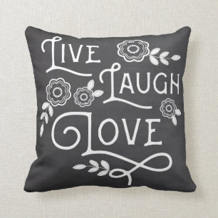 Coussin Vivent le carreau d'amour de rire - style de
