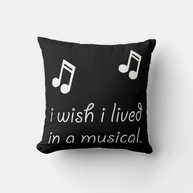 Coussin Vivez dans le musical (Recto)