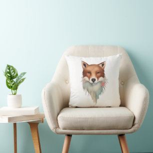 Coussin Vivid Fox Portrait - Majestic Forest Guardian