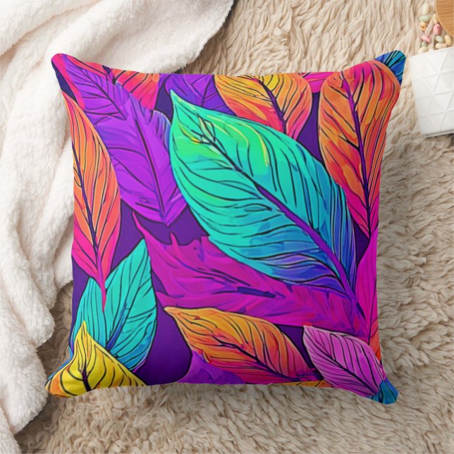 Coussin Vivid Motif feuille (Couverture)