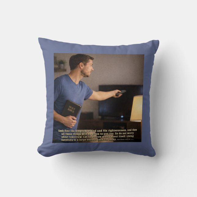 Coussin Vivre fidèlement suffit (Recto)