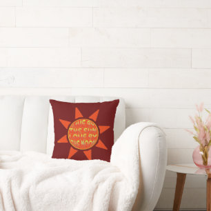 Coussin VIVRE PAR L'AMOUR DU SOLEIL PAR LA MOON motivation