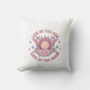 Coussin Vivre Par Le Soleil Amour Par La Lune