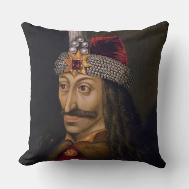 Coussin Vlad Tepes : Empaleur, Dracula Prince Dragon Voïvo (Recto)