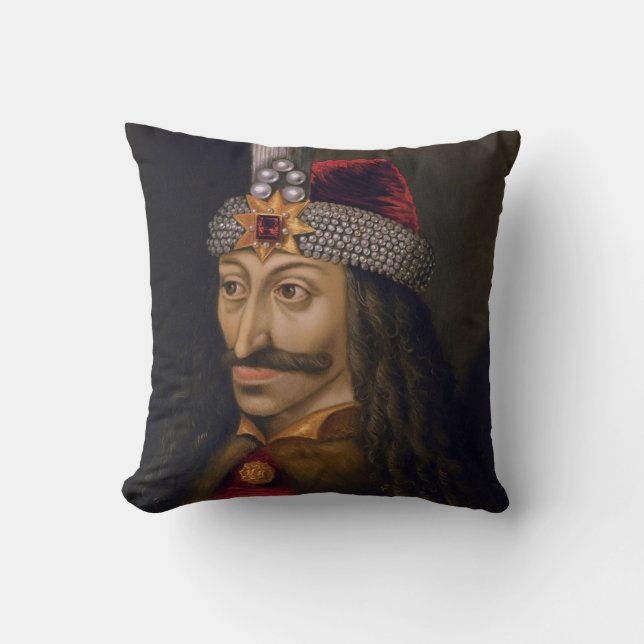 Coussin Vlad tepes Impaler Portrait Voivode Histoire de Dr (Recto)