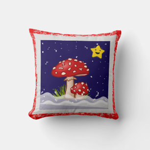 Coussin Vœux de Noël, jours enneigés
