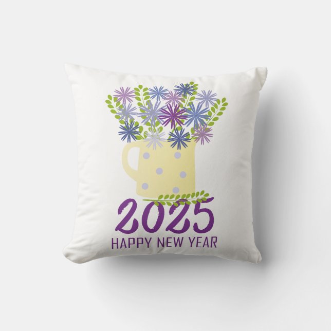 Coussin Vœux de Nouvel An 2025 (Recto)