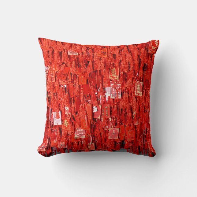 Coussin Voeux rouges (Recto)