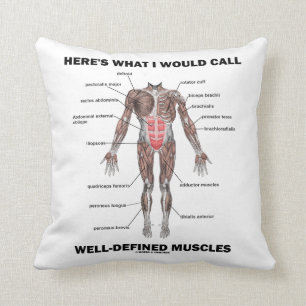 Coussin Voici ce que j'appellerais les muscles bien