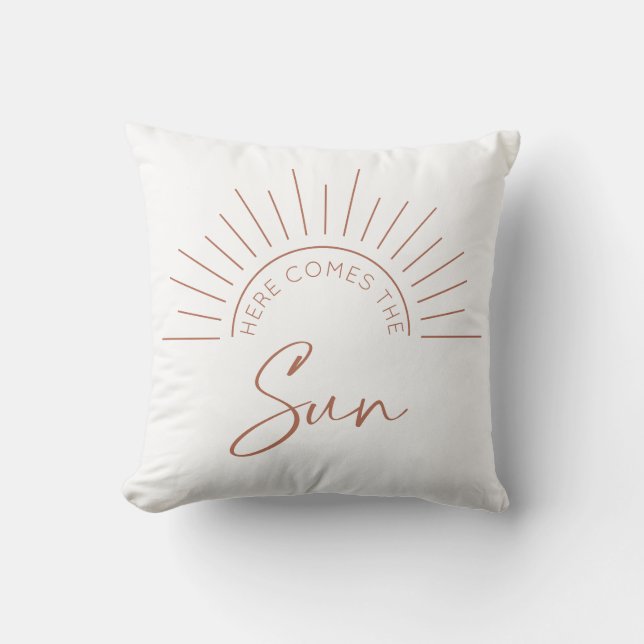 Coussin Voici Le Soleil (Recto)