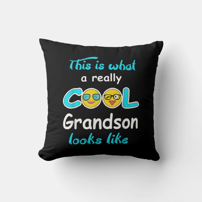 Coussin Voilà À Quoi Ressemble Grandson Vraiment Cool (Recto)