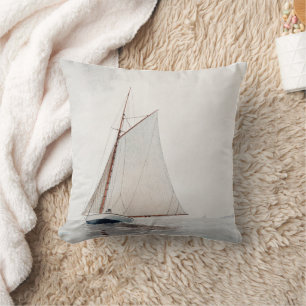 Coussin Voile au large de Gloucester (vers 1880) par Winsl