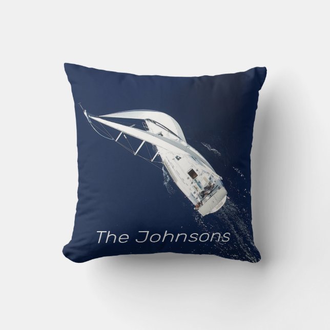 Coussin Voile Liberté Vue de l'oeil des oiseaux (Recto)