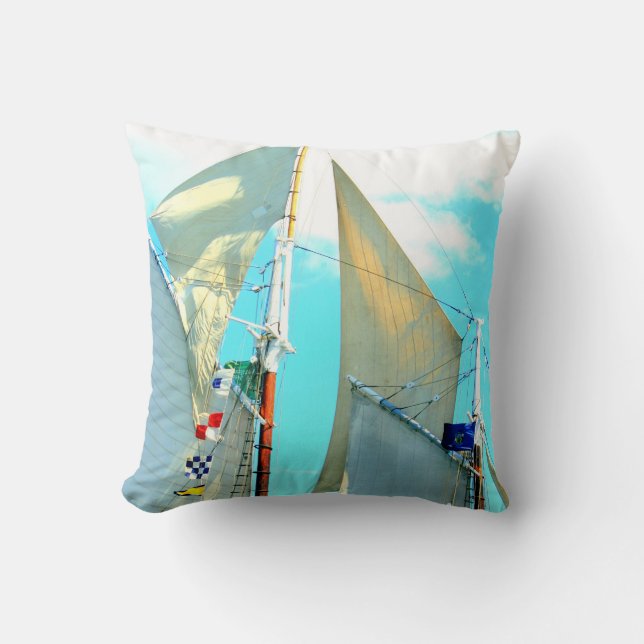 coussin voiles de goélette (Recto)