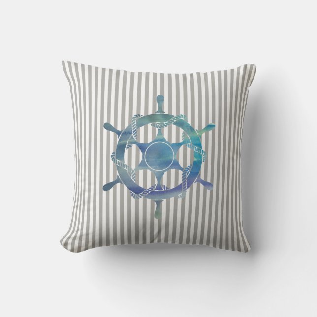 Coussin Voilier Nautique Frappe Jeu d'oreiller (Recto)