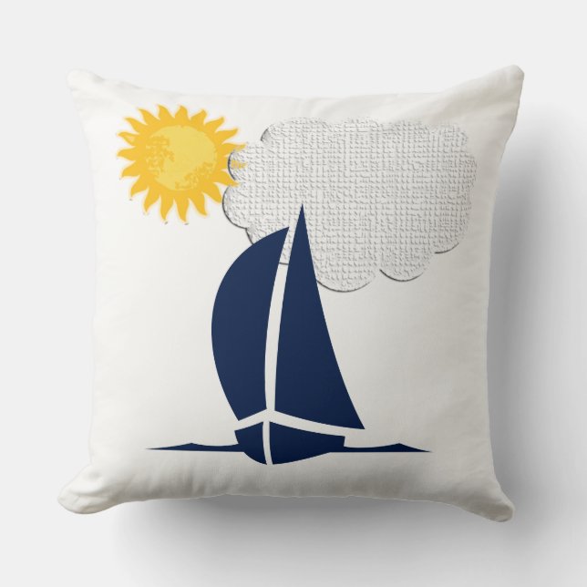 Coussin Voilier Voilier Animé (Recto)