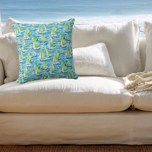 Coussin Voiliers côtiers chic