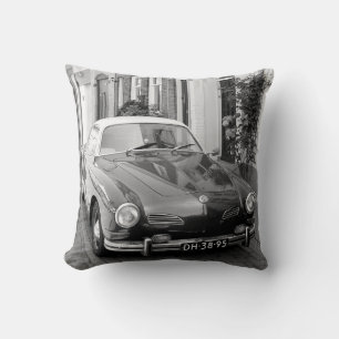 Coussin Voiture classique Karmann Ghia B&W