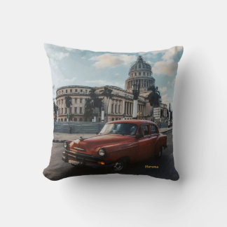 Coussin Voiture Classique Vintage La Havane Cuba
