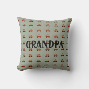 Coussin Voiture de dessin animé électrique de grand-père