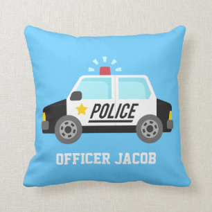 Coussin Voiture de police classique avec la sirène pour la