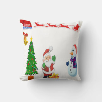 Coussin Voiture de rennes père Noël