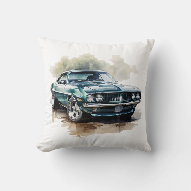 Coussin Voiture Musclée Classique (Recto)