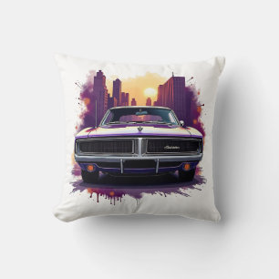 Coussin Voiture Musclée Graffiti