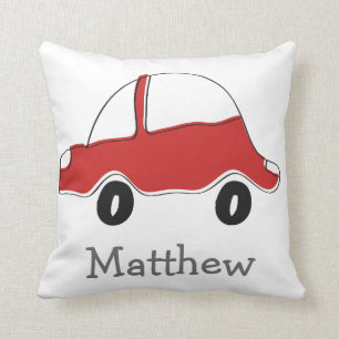 Coussin Voiture rouge personnalisée de jouet de