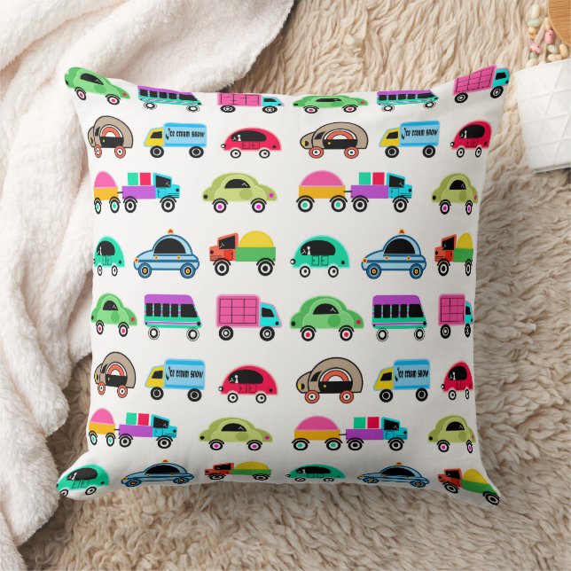 Coussin Voitures amusantes (Couverture)