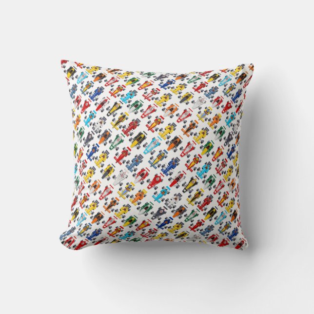 Coussin voitures de course de Formule 1 (Recto)