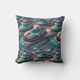 Coussin Voitures et Hovercars Volants de Science-Fiction F