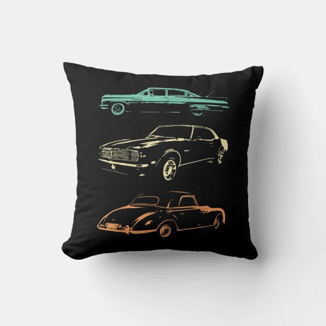 Coussin Voitures Vintage - 80s & 90s Graphic Retro (Recto)