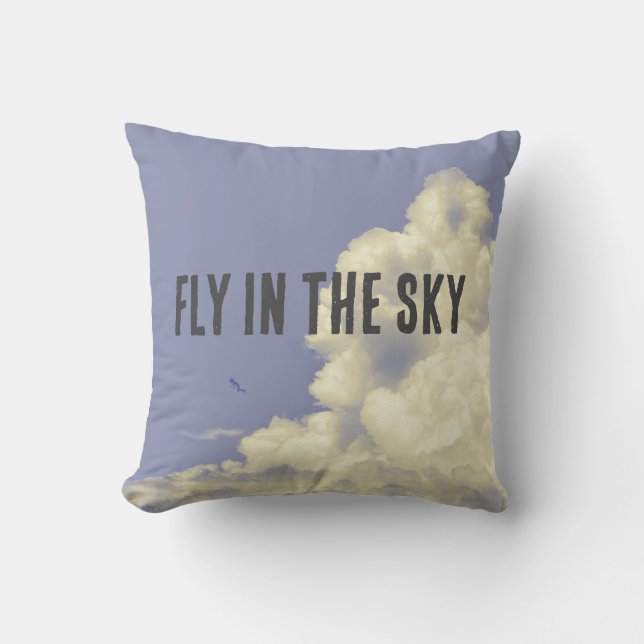 Coussin Vol dans le ciel (Recto)