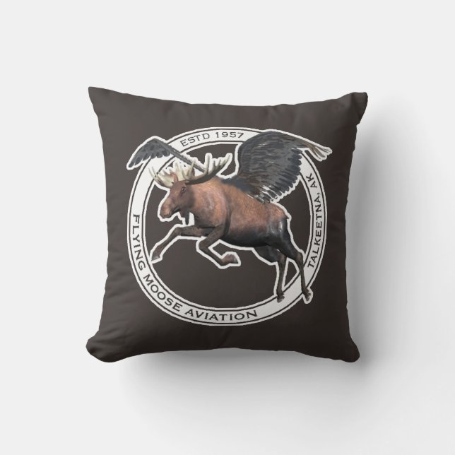 Coussin Vol de Moose Aviation (Recto)