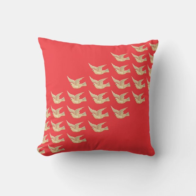 Coussin Vol des colombes (Recto)