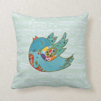 Coussin Vol et chant mignons d'oiseau