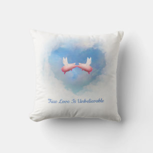 Coussin Voler Des Cochons Embrasser Un Amour Véritable Est