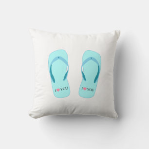 Coussin Volets à talons Turquoise