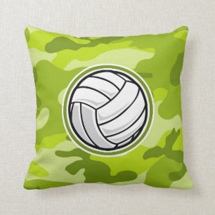 Coussin Volley-ball ; camo vert vif, camouflage