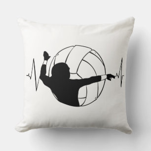 Coussin Volley-ball - Volleyball Lecteur Heartbeat