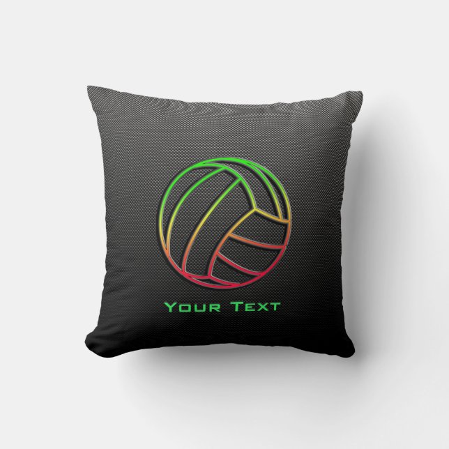 Coussin Volleyball coloré (Recto)